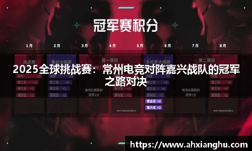 2025全球挑战赛：常州电竞对阵嘉兴战队的冠军之路对决